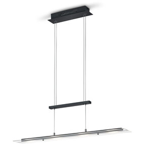 LED Hanglamp Mat Zwart - Warm Wit Licht - 4-lichts