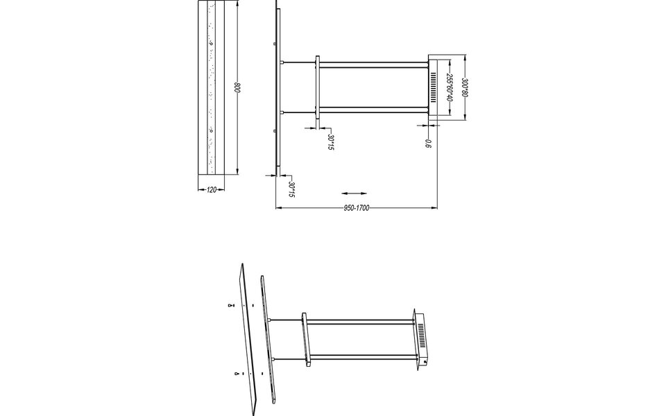 HLW LED Metalen LED Hanglamp Mat Zwart of Wit - Warm Wit 3000K - 4 Lichtpunten