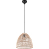 HLW LED LED Hanglamp Trion Kei - 1-lichts Rond Bruin Rotan - E27 Fitting HLW LED LED Hanglamp Trion Kei - 1-lichts Rond Bruin Rotan - E27 Fitting