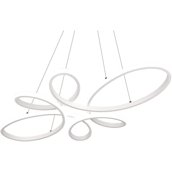 HLW LED Stijlvolle Dimbare LED Hanglamp 32W - Mat Wit Metaal, Neutraal Wit Licht HLW LED Stijlvolle Dimbare LED Hanglamp 32W - Mat Wit Metaal, Neutraal Wit Licht