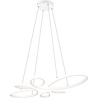 HLW LED Stijlvolle Dimbare LED Hanglamp 32W - Mat Wit Metaal, Neutraal Wit Licht HLW LED Stijlvolle Dimbare LED Hanglamp 32W - Mat Wit Metaal, Neutraal Wit Licht