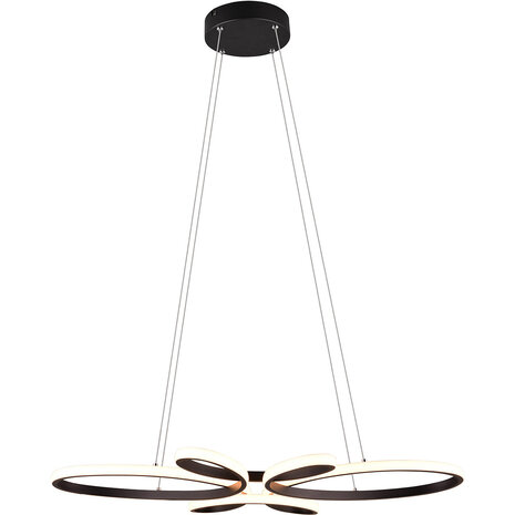 Metalen Dimbare LED Hanglamp 32W - Zwart Rond Design met Neutraal Wit