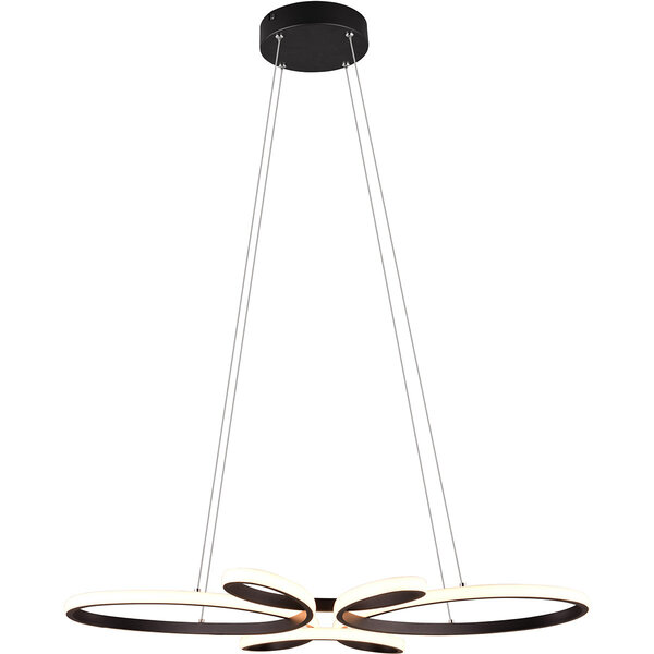 HLW LED Metalen Dimbare LED Hanglamp 32W - Zwart Rond Design met Neutraal Wit