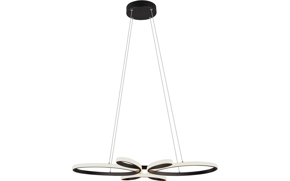 HLW LED Metalen Dimbare LED Hanglamp 32W - Zwart Rond Design met Neutraal Wit