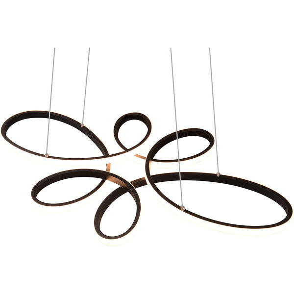 HLW LED Metalen Dimbare LED Hanglamp 32W - Zwart Rond Design met Neutraal Wit