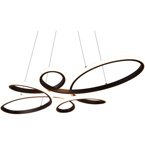 HLW LED Metalen Dimbare LED Hanglamp 32W - Zwart Rond Design met Neutraal Wit