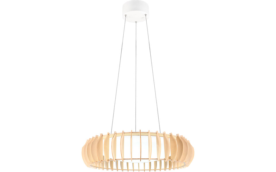 HLW LED Stijlvolle Witte Stoffen LED Hanglamp - Dimbaar 40W LED Lamp Trion Emont HLW LED Stijlvolle Witte Stoffen LED Hanglamp - Dimbaar 40W LED Lamp Trion Emont