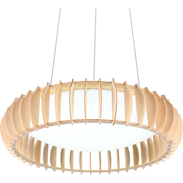 HLW LED Stijlvolle Witte Stoffen LED Hanglamp - Dimbaar 40W LED Lamp Trion Emont