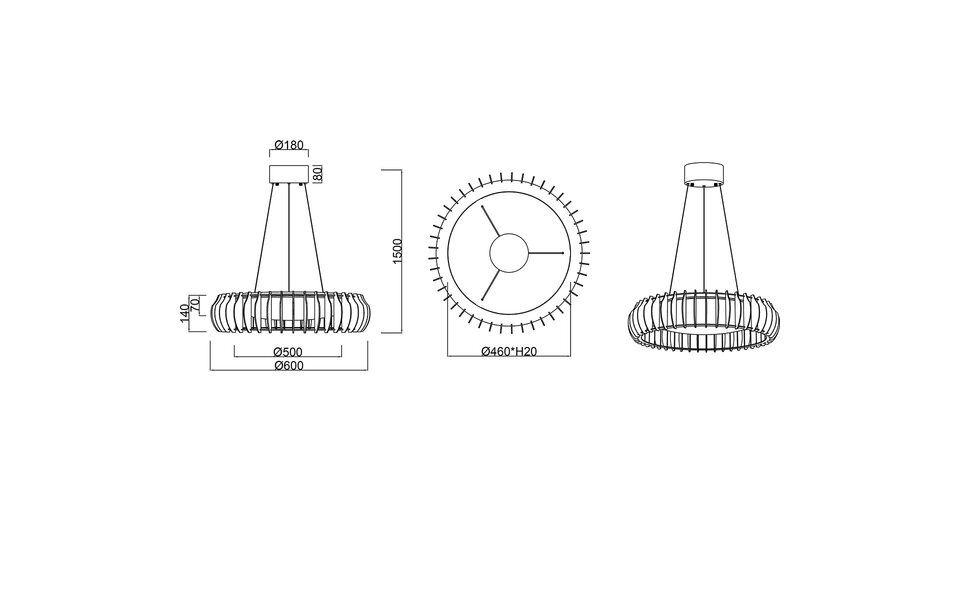 HLW LED Stijlvolle Witte Stoffen LED Hanglamp - Dimbaar 40W LED Lamp Trion Emont HLW LED Stijlvolle Witte Stoffen LED Hanglamp - Dimbaar 40W LED Lamp Trion Emont