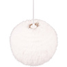 HLW LED LED Hanglamp Trion Fluffy - Taupe pluche, rond design met E27 fitting HLW LED LED Hanglamp Trion Fluffy - Taupe pluche, rond design met E27 fitting