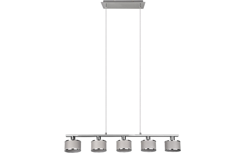 HLW LED Metalen LED Hanglamp Trion Arona - 5-lichts LED Hanglamp met E14 fitting in Chroom
