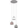 HLW LED Metalen LED Hanglamp Trion Arona - 3-lichts LED lamp met E14 fitting en chroom