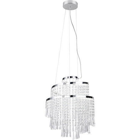 HLW LED Trion Mop Dimbare LED Hanglamp 30W - Metalen LED Lamp met Afstandsbediening