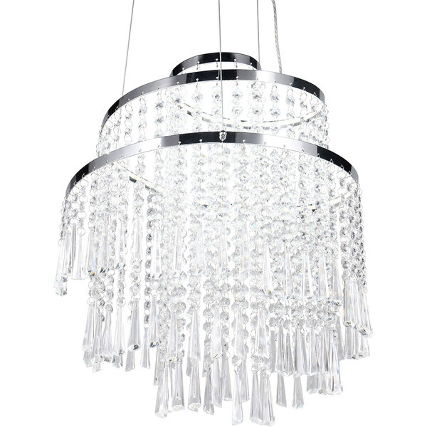 HLW LED Trion Mop Dimbare LED Hanglamp 30W - Metalen LED Lamp met Afstandsbediening