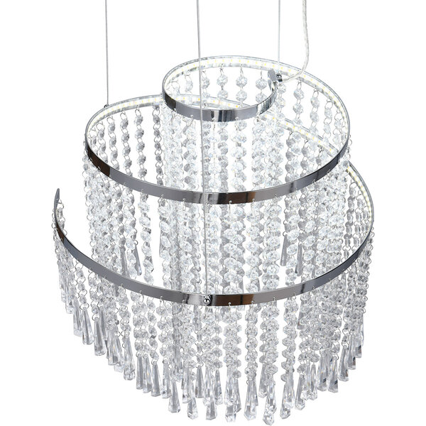 HLW LED Trion Mop Dimbare LED Hanglamp 30W - Metalen LED Lamp met Afstandsbediening