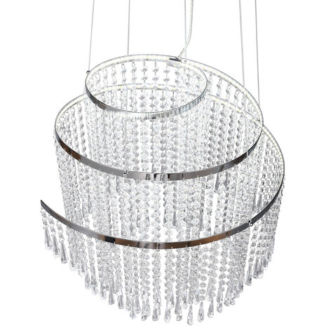 HLW LED Dimbare LED Hanglamp Trion Mop 38W - Metalen LED Lamp met Aanpasbare Kleur HLW LED Dimbare LED Hanglamp Trion Mop 38W - Metalen LED Lamp met Aanpasbare Kleur