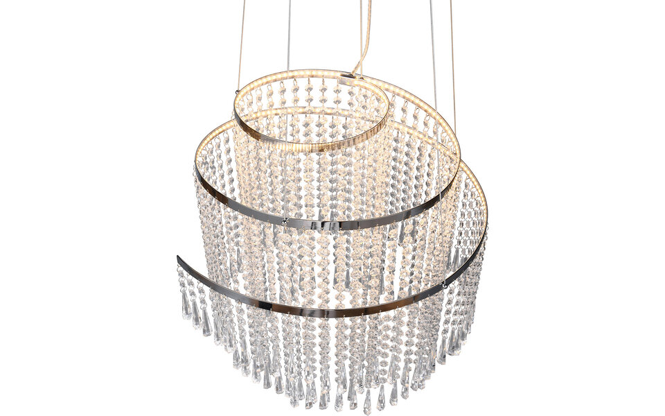 HLW LED Dimbare LED Hanglamp Trion Mop 38W - Metalen LED Lamp met Aanpasbare Kleur