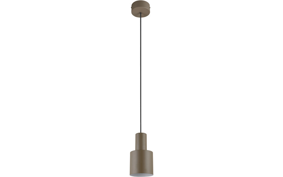 HLW LED Moderne LED Hanglamp - Metalen LED Lamp Taupe met E27 Fitting