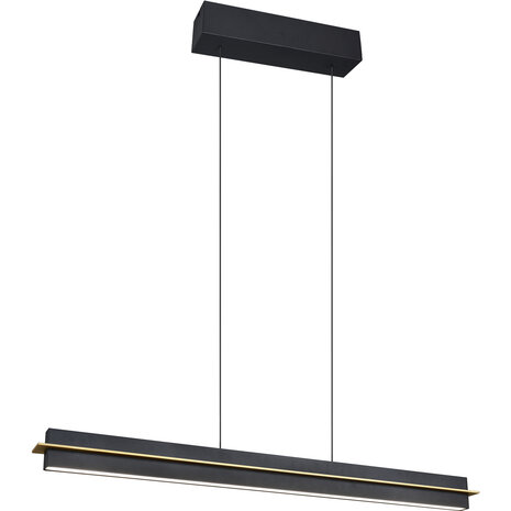 HLW LED LED Hanglamp Trion Semih - Metalen Zwarte LED Hanglamp 22W met Aanraakschakelaar HLW LED LED Hanglamp Trion Semih - Metalen Zwarte LED Hanglamp 22W met Aanraakschakelaar