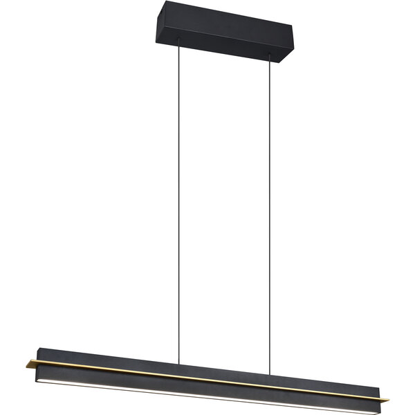 HLW LED LED Hanglamp Trion Semih - Metalen Zwarte LED Hanglamp 22W met Aanraakschakelaar HLW LED LED Hanglamp Trion Semih - Metalen Zwarte LED Hanglamp 22W met Aanraakschakelaar