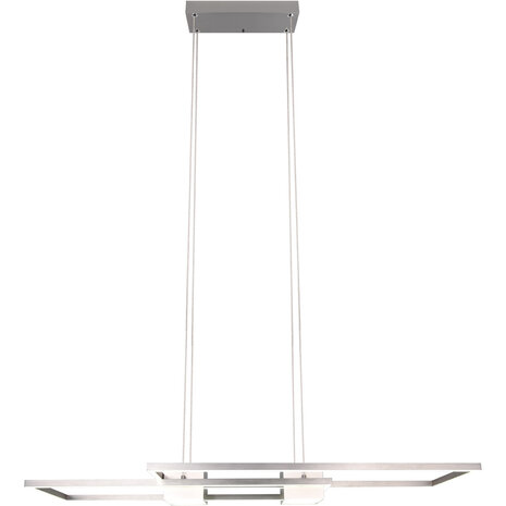 HLW LED LED Hanglamp Trion Zuru 37W - Dimbaar, Aanpasbare Kleur, Mat Nikkel Aluminium
