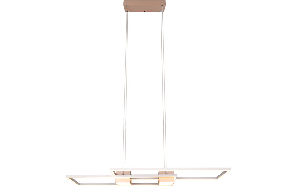 HLW LED Dimbare LED Hanglamp Trion Zuru 37W - Aluminium Koffie, Aanpasbare Kleur