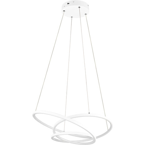 HLW LED Trion Alvin Dimbare LED Hanglamp 34W - Mat Wit Metalen Rond Design