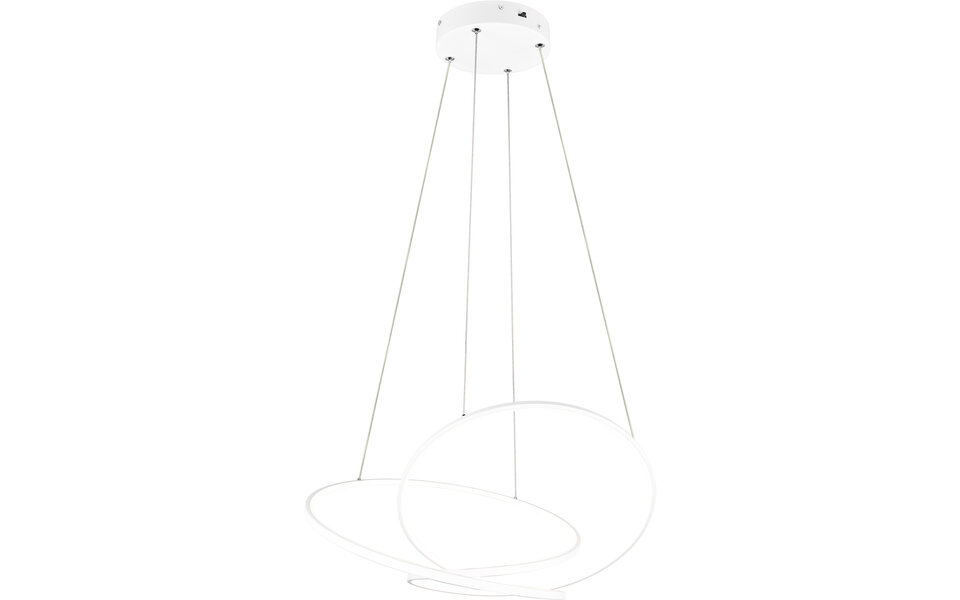 HLW LED 52W Dimbare LED Hanglamp - Mat Wit Metalen Design met Aanpasbare Kleur