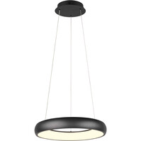 Dimbare LED Hanglamp 29W - Mat Zwart Metalen Design