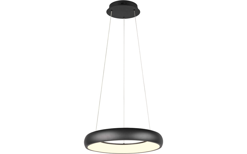 HLW LED Trion Kardo 29W Dimbare Zwarte Metalen LED Hanglamp met Aanpasbare Kleur