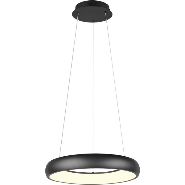 HLW LED Trion Kardo 29W Dimbare Zwarte Metalen LED Hanglamp met Aanpasbare Kleur