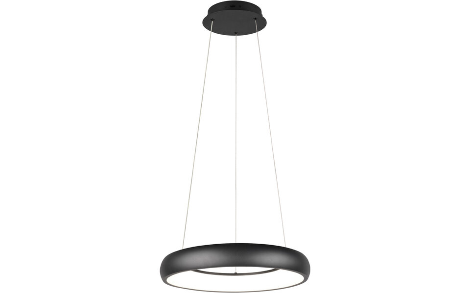 HLW LED Trion Kardo 29W Dimbare Zwarte Metalen LED Hanglamp met Aanpasbare Kleur