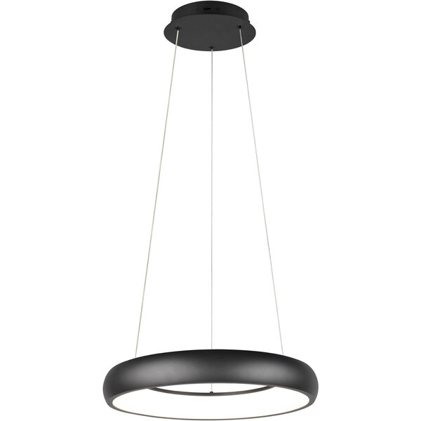 HLW LED Trion Kardo 29W Dimbare Zwarte Metalen LED Hanglamp met Aanpasbare Kleur
