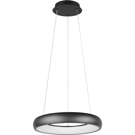 HLW LED Trion Kardo 29W Dimbare Zwarte Metalen LED Hanglamp met Aanpasbare Kleur