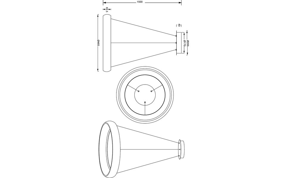 HLW LED Trion Kardo 29W Dimbare Zwarte Metalen LED Hanglamp met Aanpasbare Kleur