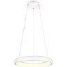 HLW LED 38W Dimbare LED Hanglamp - Metalen & Witte LED Lamp met Aanpasbare Kleur