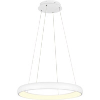 Dimbare LED Hanglamp 59W - Mat Wit Metalen LED Lamp