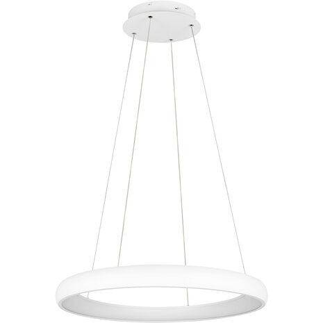 HLW LED Moderne Dimbare LED Hanglamp 59W - Mat Wit, Metalen & Aanpasbaar HLW LED Moderne Dimbare LED Hanglamp 59W - Mat Wit, Metalen & Aanpasbaar