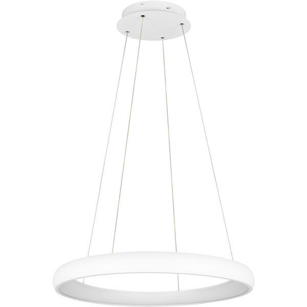 HLW LED Moderne Dimbare LED Hanglamp 59W - Mat Wit, Metalen & Aanpasbaar HLW LED Moderne Dimbare LED Hanglamp 59W - Mat Wit, Metalen & Aanpasbaar