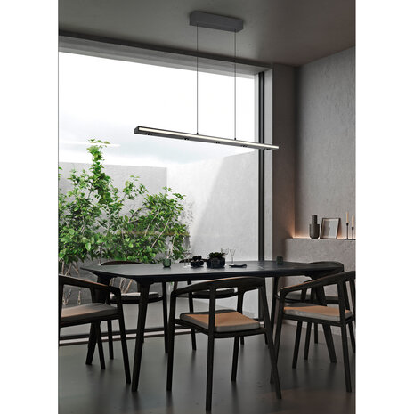 HLW LED Dimbare Zwarte LED Hanglamp 5W - Metalen LED Lamp met Aanpasbare Kleur HLW LED Dimbare Zwarte LED Hanglamp 5W - Metalen LED Lamp met Aanpasbare Kleur