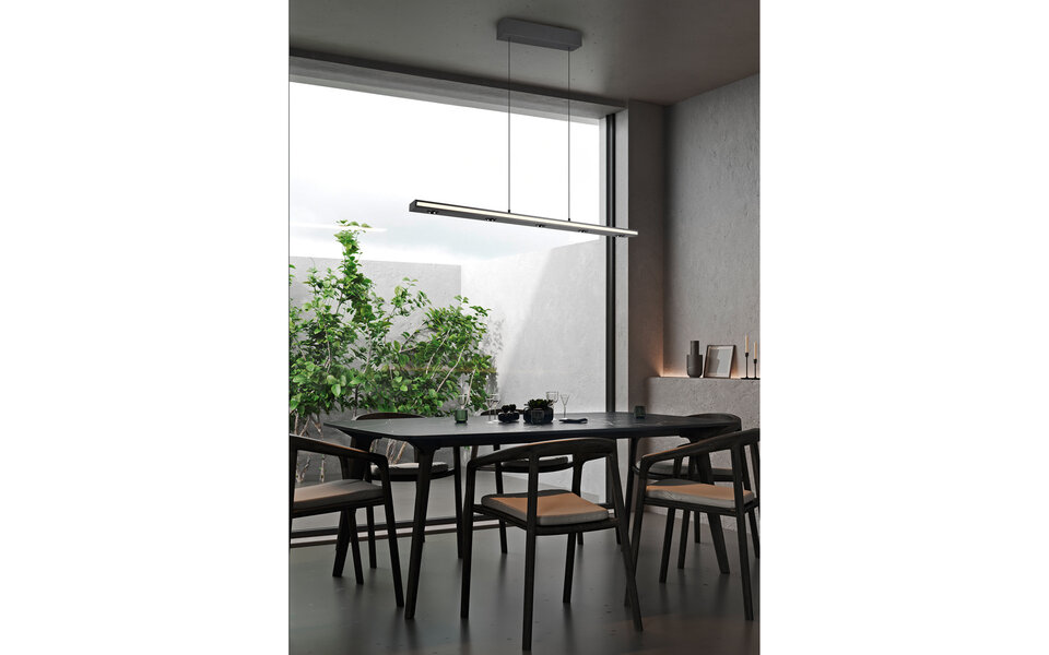 HLW LED Dimbare Zwarte LED Hanglamp 5W - Metalen LED Lamp met Aanpasbare Kleur