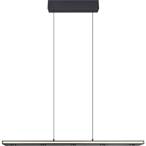 HLW LED Dimbare Zwarte LED Hanglamp 5W - Metalen LED Lamp met Aanpasbare Kleur HLW LED Dimbare Zwarte LED Hanglamp 5W - Metalen LED Lamp met Aanpasbare Kleur