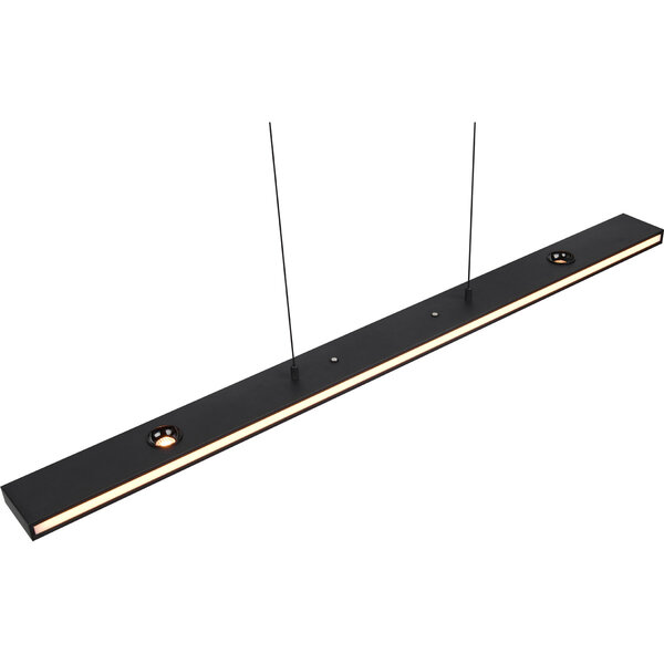 HLW LED Dimbare Zwarte LED Hanglamp 5W - Metalen LED Lamp met Aanpasbare Kleur HLW LED Dimbare Zwarte LED Hanglamp 5W - Metalen LED Lamp met Aanpasbare Kleur