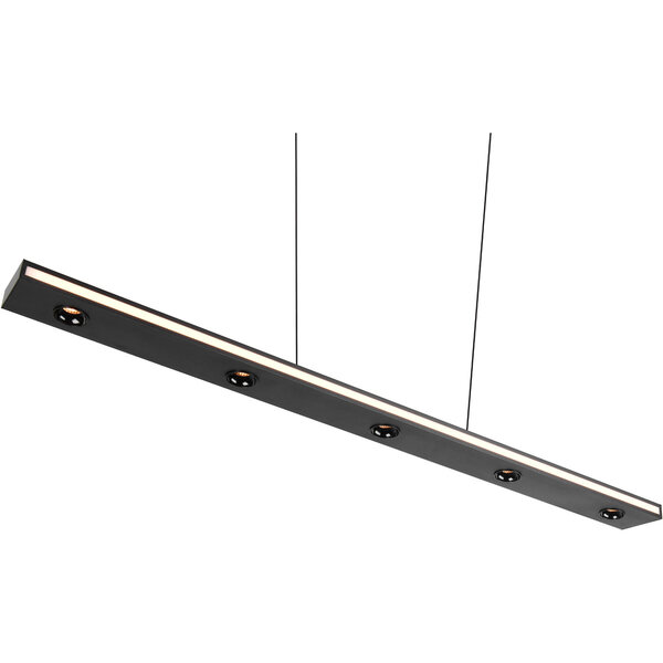 HLW LED Dimbare Zwarte LED Hanglamp 5W - Metalen LED Lamp met Aanpasbare Kleur HLW LED Dimbare Zwarte LED Hanglamp 5W - Metalen LED Lamp met Aanpasbare Kleur