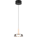 Metalen Dimbare LED Hanglamp 10W - Zwart & Wit - Warm Wit 3000K