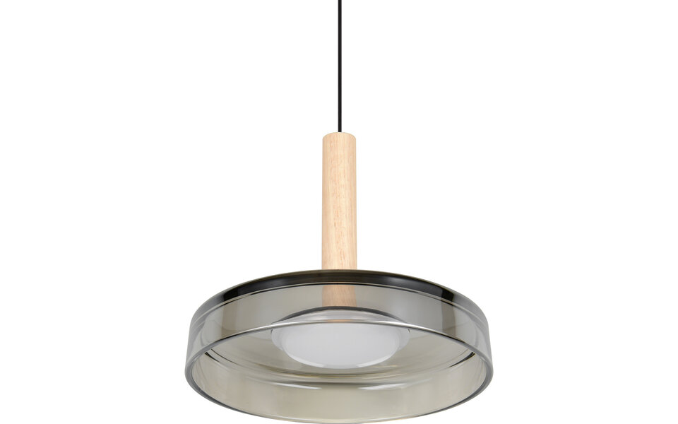 HLW LED Metalen Dimbare LED Hanglamp 10W - Zwart & Wit - Warm Wit 3000K