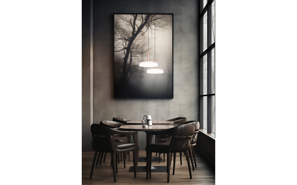 HLW LED Dimbare Metalen LED Hanglamp 10W - Warm Wit 3000K - Trion Lester