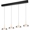 Moderne Metalen Dimbare LED Hanglamp 30W - Zwart & Wit, Warm Wit Licht