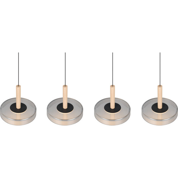 HLW LED Moderne Metalen Dimbare LED Hanglamp 30W - Zwart & Wit, Warm Wit Licht HLW LED Moderne Metalen Dimbare LED Hanglamp 30W - Zwart & Wit, Warm Wit Licht