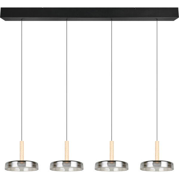 HLW LED Moderne Metalen Dimbare LED Hanglamp 30W - Zwart & Wit, Warm Wit Licht HLW LED Moderne Metalen Dimbare LED Hanglamp 30W - Zwart & Wit, Warm Wit Licht